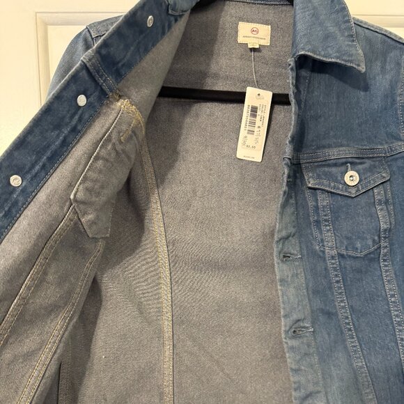 AG Adriano Goldschmied Denim Robyn Jacket Small Alliance Blue Stretch. New with - Picture 12 of 13